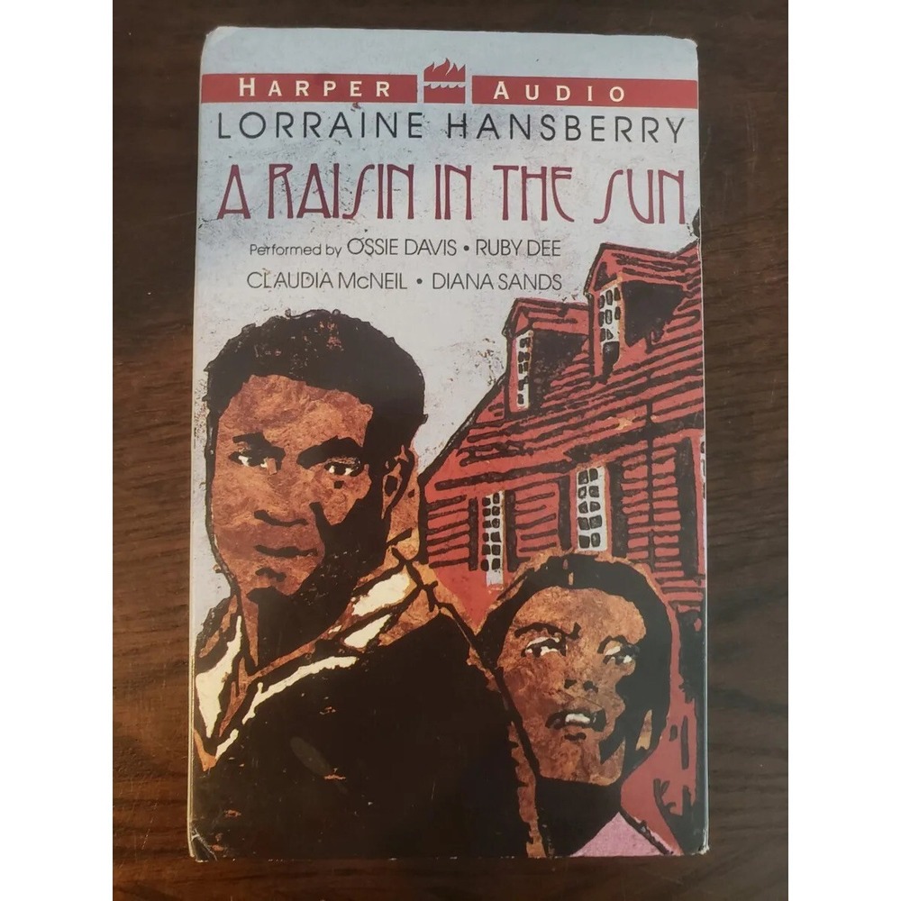 Lorraine Hansberry‎ A Raisen In The Sun Audio Cassette Book Vintage Rare